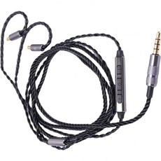 11966912 헤드폰 연장선 연장 케이블 코드 Pomya 마이크가 달린 이어폰용 교체 오디오 인라인 컨트롤이 포함된 3.5mm OFC 꼬임 프로페셔널 헤드폰용 금도금 HiFi, CCYLEZ 마이크 내장 이어폰용 교체 오디오 케이블