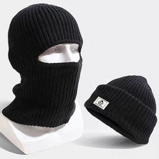 남자비니 겨울철 아웃도어 복면 비니 스포츠 야외 방한 모자