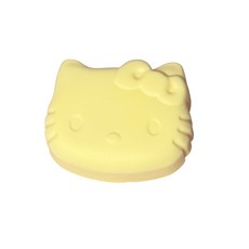 [얌이문구판매소] 고양이얼굴빵 스퀴시 말랑이 스트레스해소, 노랑, 1개