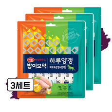 밥이보약 도그 하루양갱 간식 피모 10p + 면역 10p + 관절 10p 세트, 피모/면역/관절, 240g, 3세트