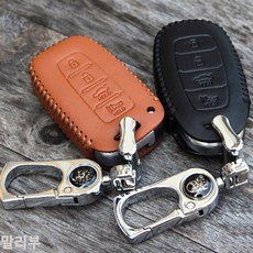 말리부 스마트키케이스 천연가죽(호환 상품), HLR-109, 브라운, 1개