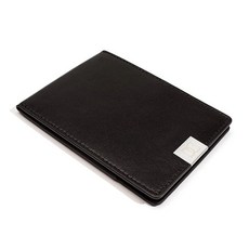 Dun Wallets 超極薄皮夾 黑皮革 短夾 男夾 名片夾 頭層皮 義大利皮革