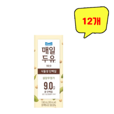 매일유업 매일두유 99.9, 190ml, 12개