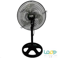 Loop 立式電風扇, 18吋/黑色 SF830-BK,立扇 98~126cm