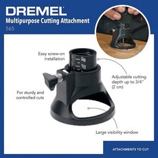 Dremel 565 다목적 절단 드릴 로케이터 키트 정밀 가이드 1 개 및 비트 3 포함 도구 액세서리, 01 빠른  Mainland