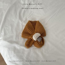 韓版兒童圍巾ins可愛男女童萌趣蘑菇冬季保暖幼兒園寶寶護頸圍脖