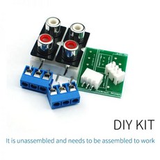 UNISIAN RCA 커넥터 모듈 4 채널 오디오 신호 보드 4RCA-3 핀 2.54 5.08 1/3 PCs, [01] DIY KIT, [01] 1 Piece, 2) DIY KIT - 1 Piece