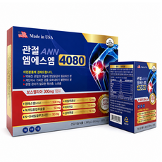 관절앤 엠에스엠 4080 건강기능식품 보스웰리아 MSM 함유, 180정
