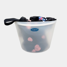 라쿤 실리콘 수영 파우치 방수 수영장 손 수영복 가방 목욕 샤워 염소제거, 1000ML