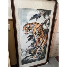 京綸 上山虎 複製畫 含框 虎爺 居家裝飾 鎮宅避邪 開運招財