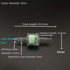 연수 파이프 파고다 필터 3mm 4mm 6mm 8mm 10mm 수조 입구 요소 공기 불순물 피팅, [05] 3mm