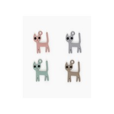 퀼트스타 캣 프렌즈 참장식 세트, 1개, 혼합