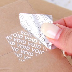 마켓보스샵 잔류형 보이드 보안스티커 8cm x 3cm 봉인씰