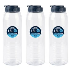 에이엘에스 비스프리 투명 원형 물병, 3개, 1.5L
