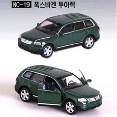 Welly 웰리 세계명차 폭스바겐 투아렉 미니카 1:34 스케일 Volkswagen 다이캐스트 모형 자동차 피규어, 1개