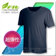 FIT 男 Coolmax 圓領內衣 ZS1501 (58/深藍色) 超彈性涼感