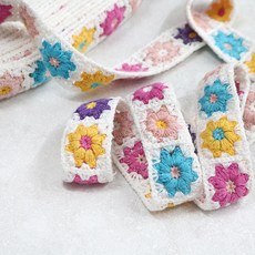 SW 1마 모티브 뜨개레이스 / 미니플라워, 1개, 단일