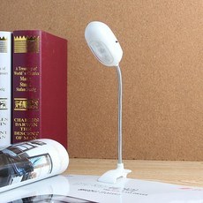 3구LED 클립 고정집게 자바라독서등 미니조명 휴대용스탠드 책등
