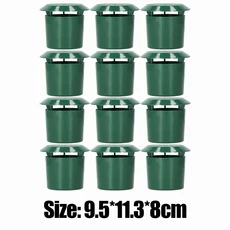 1/12pcs 달팽이 트랩 포수 정원 슬러그 케이지 달팽이 재사용 가능한 플라스틱 해충 거부 Gintrap 도구 홈