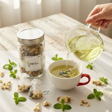 [몸사랑] 유기농 수제덖음 아카시아페퍼민트 블랜딩티백, 12g, 1개