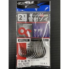 OWNER SUPER 管付ソイ OC鉤尖 大物專用 海釣場 龍膽石斑 石斑鉤 大班鉤 深海鉤, 1個, #21號