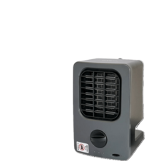 BLACK GEARS 黑設 HT-9 PLUS 微型低功率電暖器 迷你暖爐 露營取暖 桌上型暖器, HT-9 PLUS電暖器, 灰色