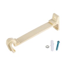 PVC 트렌치 지붕 빗물받이 우수관 처마 물받이 선홈통 거터 시스템 빗물받이관 길이80cm, E. 빗물받이관 벽고정 후크, 1개