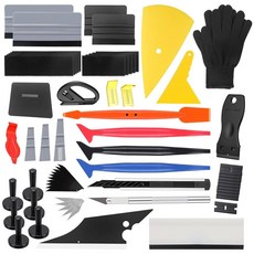 Boao 18 Pcs Vehicle Vinyl Wrap Appli고양이용or Tool Kit Car Squeegee Automotive Window Tint Tools with