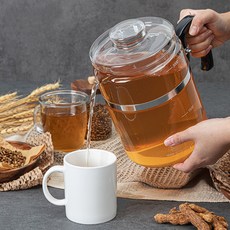블루컴퍼니 쇼트듀란 내열 유리약탕기 보온 차, 3L, 1개
