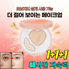 1/2/3pcs[원톱스타 같은 컬러의 하이디스크] 얼굴 하이라이트 하이라이터 밀착 광채 빔 하이라이터 30초 눈물고랑 커버 더블 컬러 하이라이터 팔레트, [3pcs]핑크*3