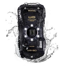 펜탁스 방수 카메라 WG-90 블랙, 1개