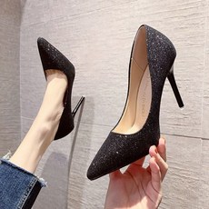 페이준 여성 반짝 하이힐 섹시 스틸레토힐 6cm/8cm/10cm JKL157