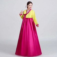 ORZQU 여성 여름 루즈핏 브이넥 한복 스커트 세트 여성 우아한 기질한국 한복 여성 빅사이즈원피스