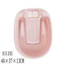 大號洗衣盆襪子搓衣板一體陽台家用帶搓板學生宿舍塑料加厚搓衣盆, 小號方形北歐粉（送洗衣刷掛鉤）, 1個