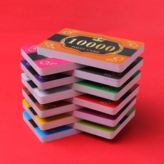 【台灣發貨】籌碼卡片 超薄麻將籌碼卡 PVC籌碼卡 麻將籌碼代幣 遊戲籌碼幣 牌室專用籌碼 銀行卡籌碼 籌碼牌 籌碼卡, 1個, 【超薄皇冠卡自由搭配】20張