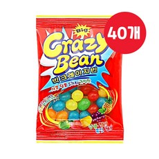 빅크레이지빈 20g-40개입 과일맛젤리빈 캔디, 40개