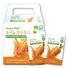 하트픽 유기농 당근주스, 80ml, 80g, 14개