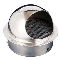 위너리스 건물외벽 주방 욕실 연기배출 송풍구 환풍구 2중커버 후드캡 원형, 100mm, 1개