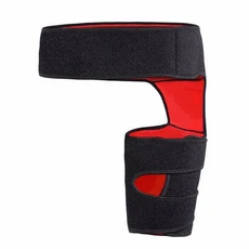 피트니스 레그 가드 스포츠 보호 힙 서포트 벨트 사타구니 운동용 허벅지 무릎, 02 black red