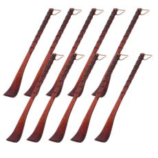 이음모음 고급 옻칠 효자손 등긁개, 10개, 진브라운