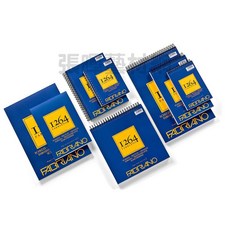 Fabriano法比亞諾1264系列無酸素描本馬克筆本繪圖本水彩本速寫本#1910，多功能繪畫用紙，創作無限可能, 1個, Sketch素描本90g膠裝A4#632