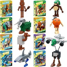 美國山海經益智拚插玩具木棍人模型擺件益智拚裝拚圖禮物 WFQP, 1個, 隨機一盒