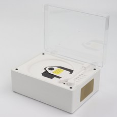 尋音時光 CD機 復古唱片播放機 藍牙5.1 U盤播放, 木紋白, cd-c18