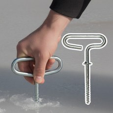 깊숙한 T형 아이스앵커 산천어낚시채비 빙어로드 얼음낚시대