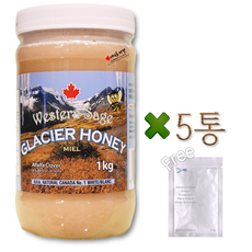 캐나다 석청 아이스허니 빙하 꿀 허니 1kg+멀티비타민 정품 웨스턴세이지 캐나다 직배송, 1kg, 5개