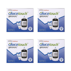 오상헬스케어 글루코터치 혈당시험지 혈당측정검사지 4박스 200매 SW, 50개, 4개