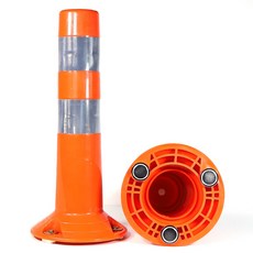 협착방지봉 협착봉 자석 탄력봉 중장비 지게차 굴삭기 포크레인 안전, 오렌지, 1개