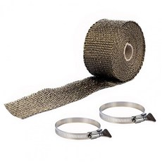 배기 파이프용 보호 유리 섬유 단열 및 내화 리본, 01 브라운, 1개