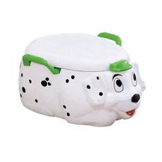 【Hi-toys】可愛小狗造型馬桶/兒童坐便器/學習馬桶, 黃綠狗狗, 黃綠狗狗