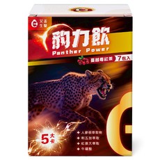 艾希生醫豹力飲蔓越莓紅茶，人蔘萃取，低卡無負擔，獨立包裝，隨時補充活力, 6g, 1個